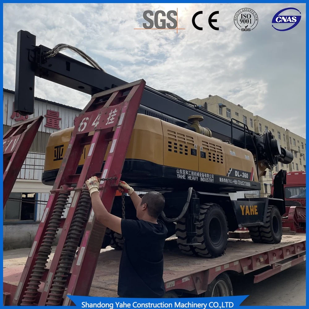 Dl-360 20m Wheeled Construction/Rotary Borehole Drilling Machine for Engineering Construction Foundation/Pile Drilling Equipment for Sale