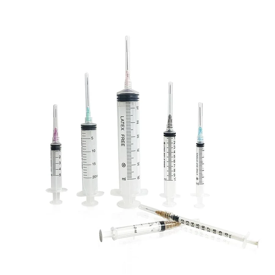 Wego Customized Hot Selling 1-50ml Medical Plastic Syringe with CE FDA Certificate