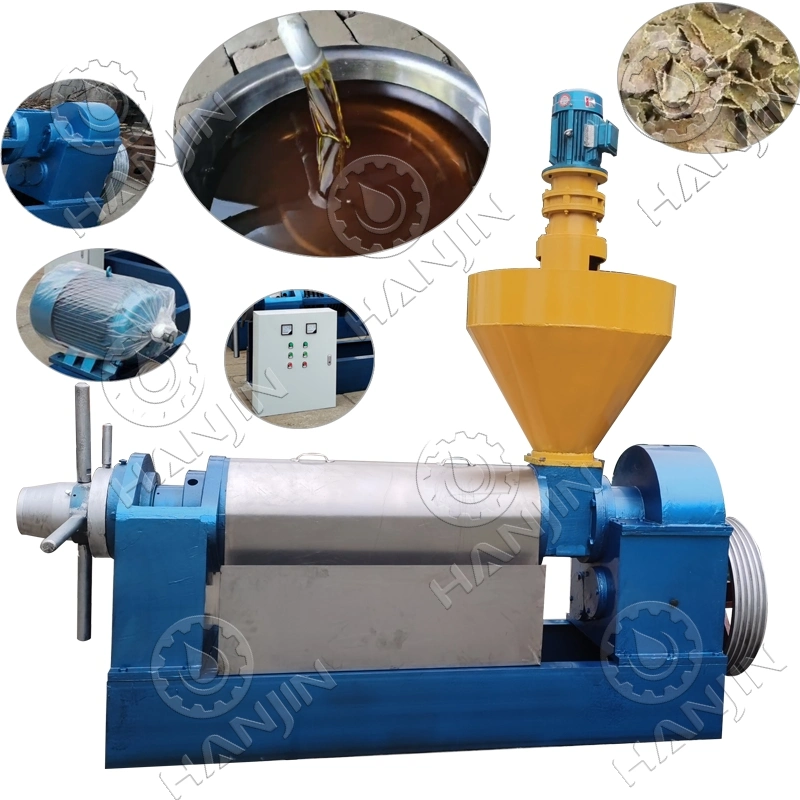 1t/Hour Coconut Peanut Soybean Sunflower Screw Oil Extraction Expeller Mill Press Machine