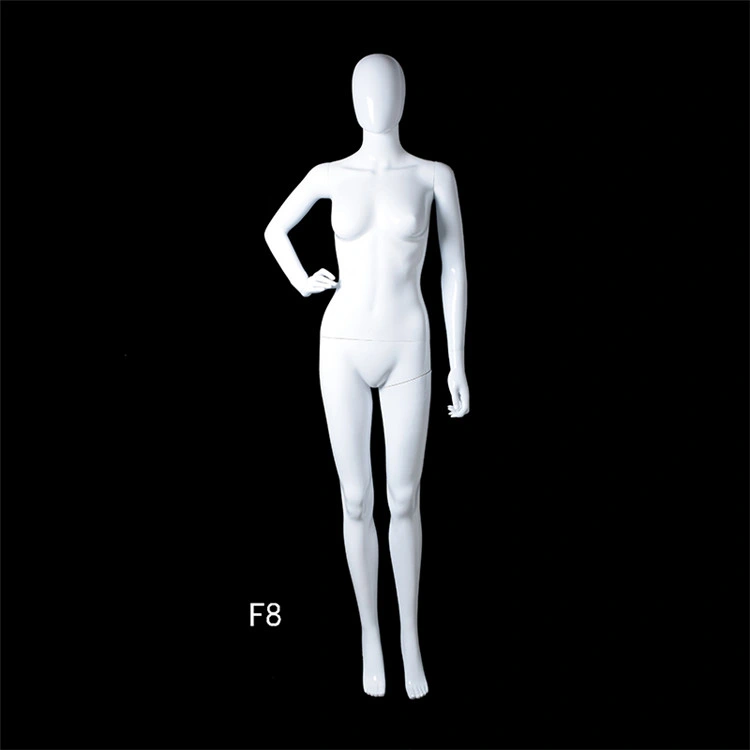 Shop Display Head Top Female Torso Mannequin with Wooden Arm