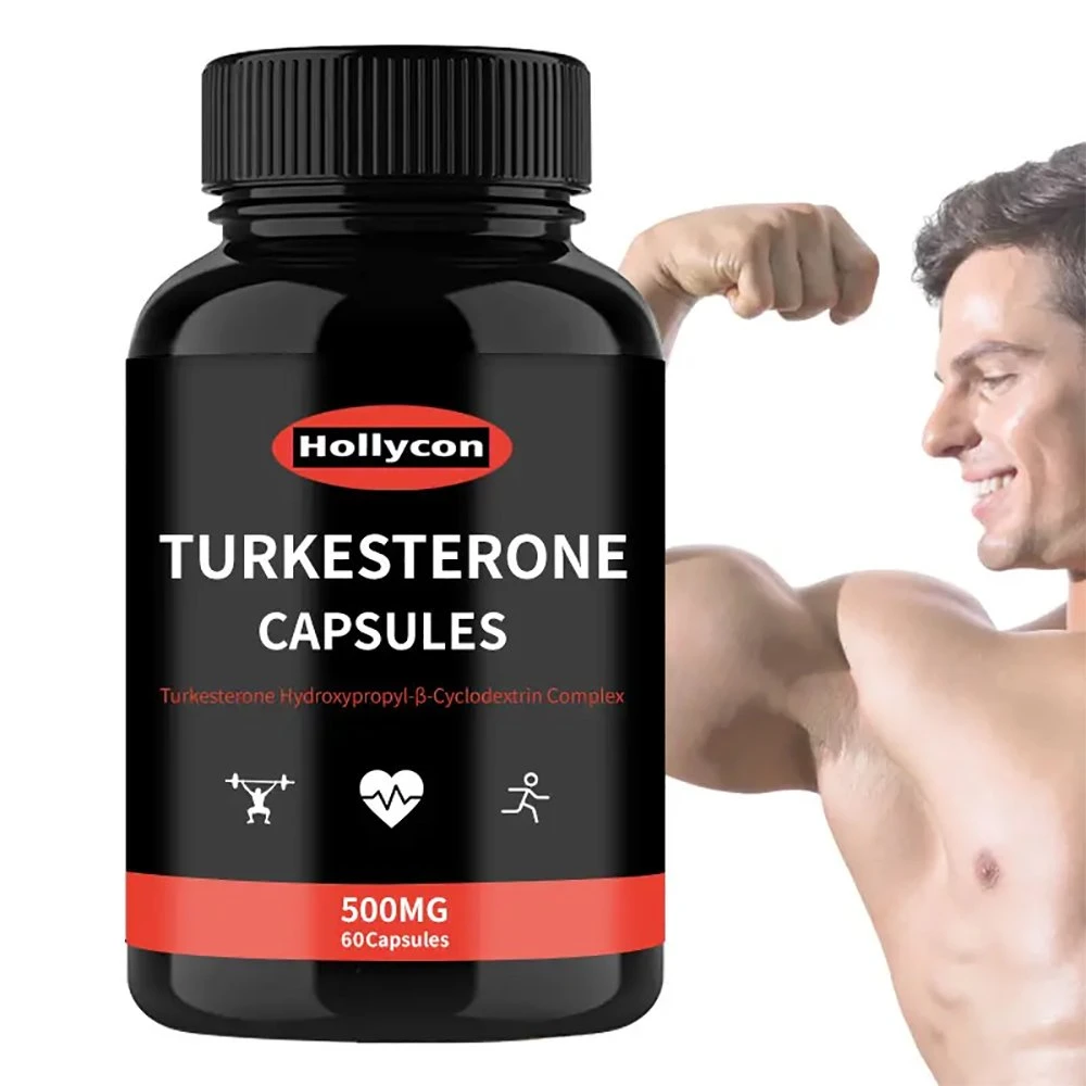 OEM/ODM Cápsulas de Turquesterona de Alta calidad 500mg adultos construyen músculo Mental Suplemento alimenticio Focus Turkesterone