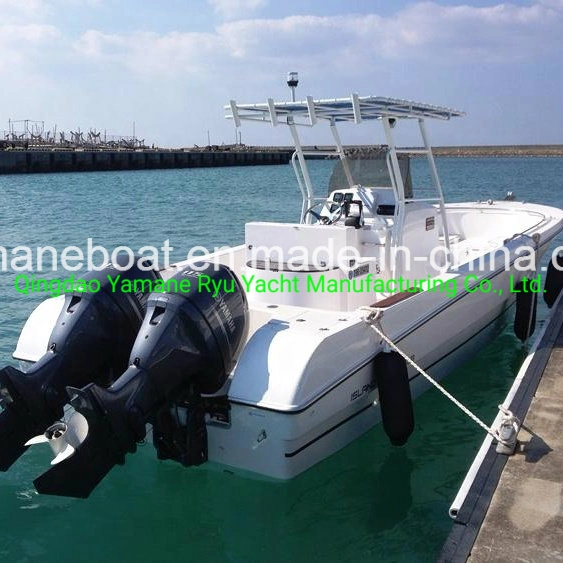 Yamane اليخت 27 ft 8.50 م مخصص لون T-Top Fiberglass Center Console قارب صيد أسماك رياضى