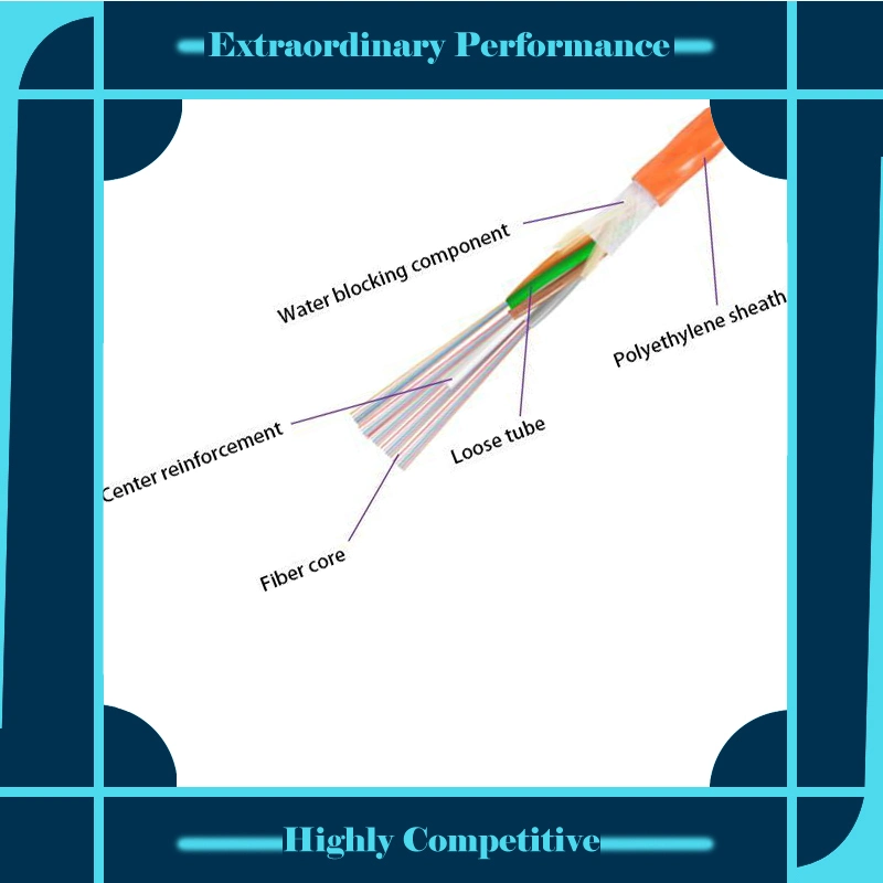 OEM High quality/High cost performance  Multicore Outdoor Air Blown Micro Duct Fiber Optic Cable, Multi-Layer Twisted Non-Metallic Air Blown Optical Fiber Cable with Good Price