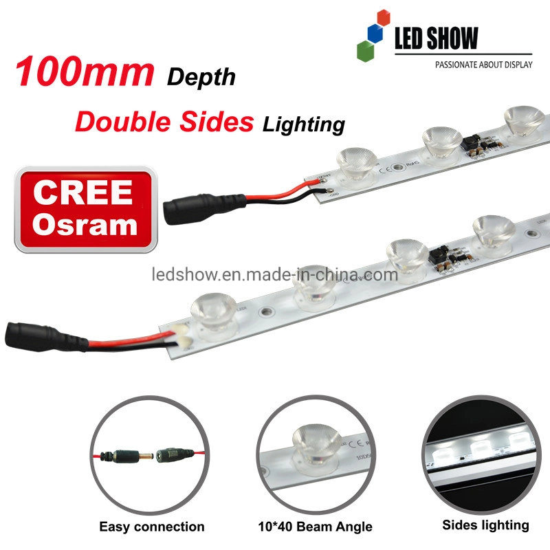 Seg Aluminum Profile Fabric Frame Double-Sided Lightbox Edgelit Module Lighting High Power 12V 24V Strip Edge Lit LED Bar