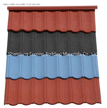 Decorative Classic Type /Bond Type Stone Coated Metal Villa Roof Tile Building Construction Material