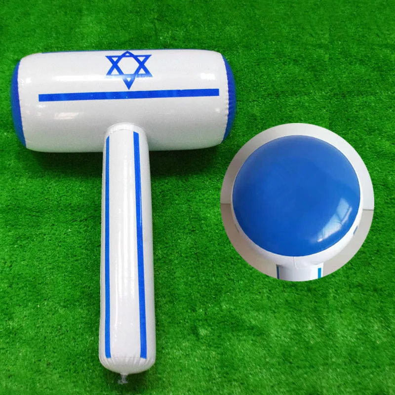 PVC Inflatable Stick Israel Series Blow Hammer Toy Israel Palm Inflatable Gift