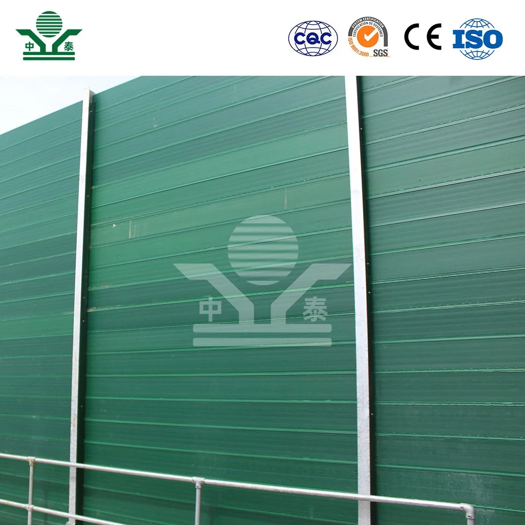 Zhongtai Top Corner Sound Barrier China Suppliers Garden Noise Barrier 5.5m Height Factory Sound Barrier