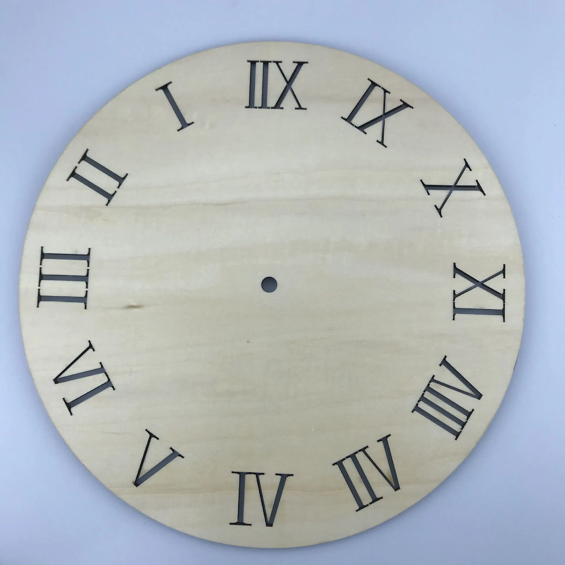 Customized Sublimation Blank Printing Wooden Wall Clock Heat Transfer Clock Surface