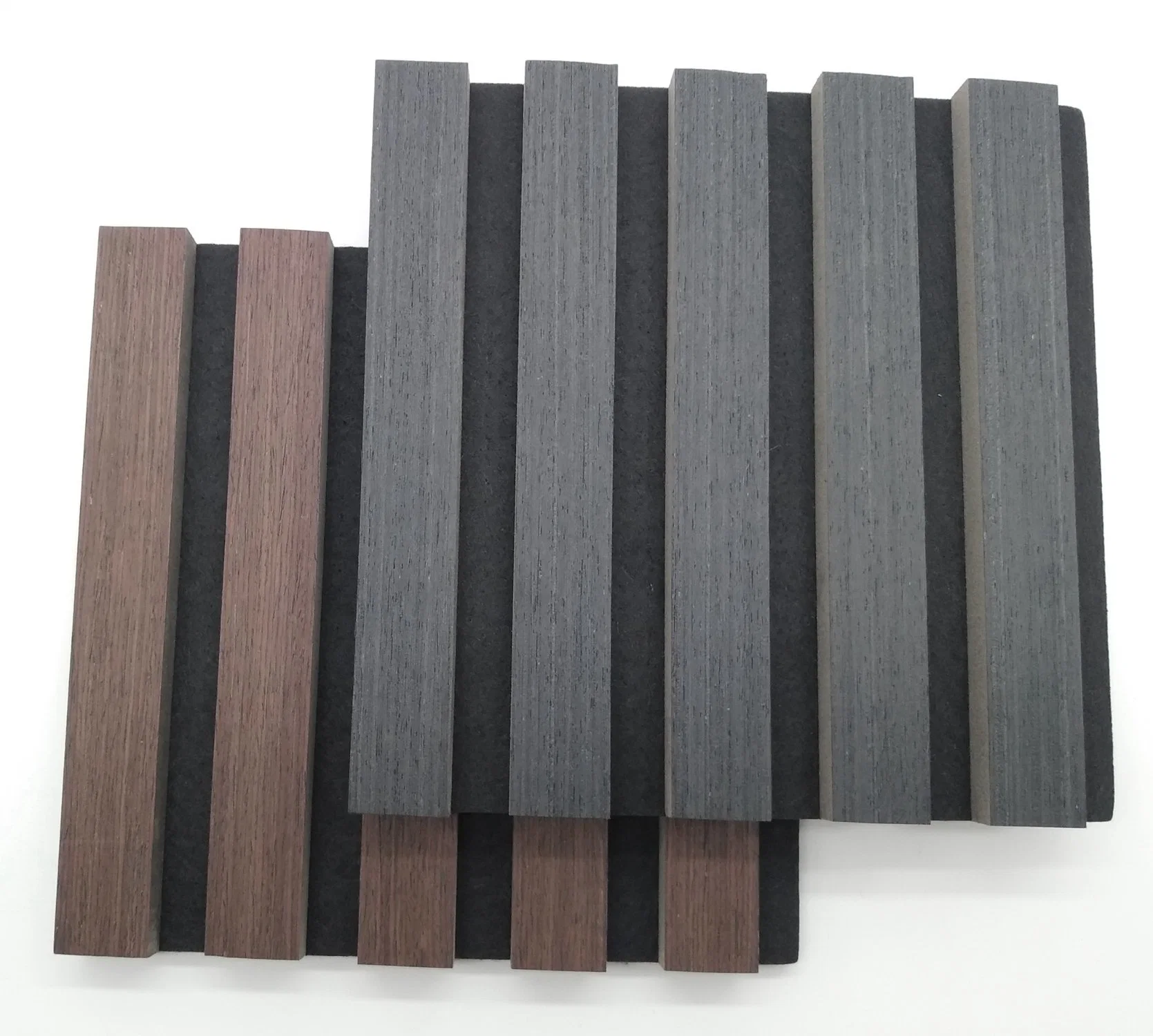 Madeira Slat feltro Acoustic Panel Wall teto decoração interior Sound Absorção