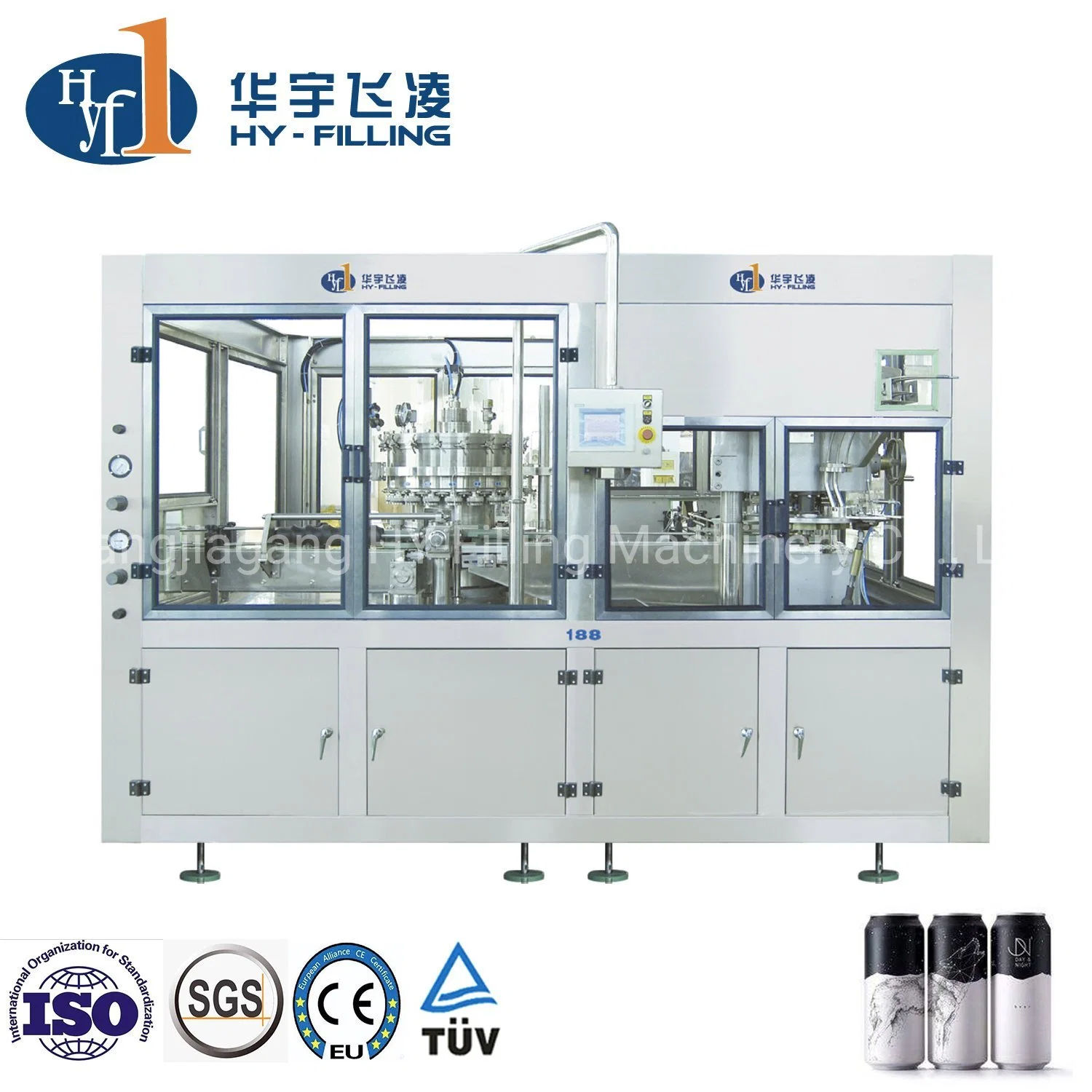 Can Aluminum Cola Carbonated Drinks Energy Drink, Carbonated Beer Sparking Wine Liquid Packing Can Filling Machine Soda Water Filling CSD Drink Canning Machine