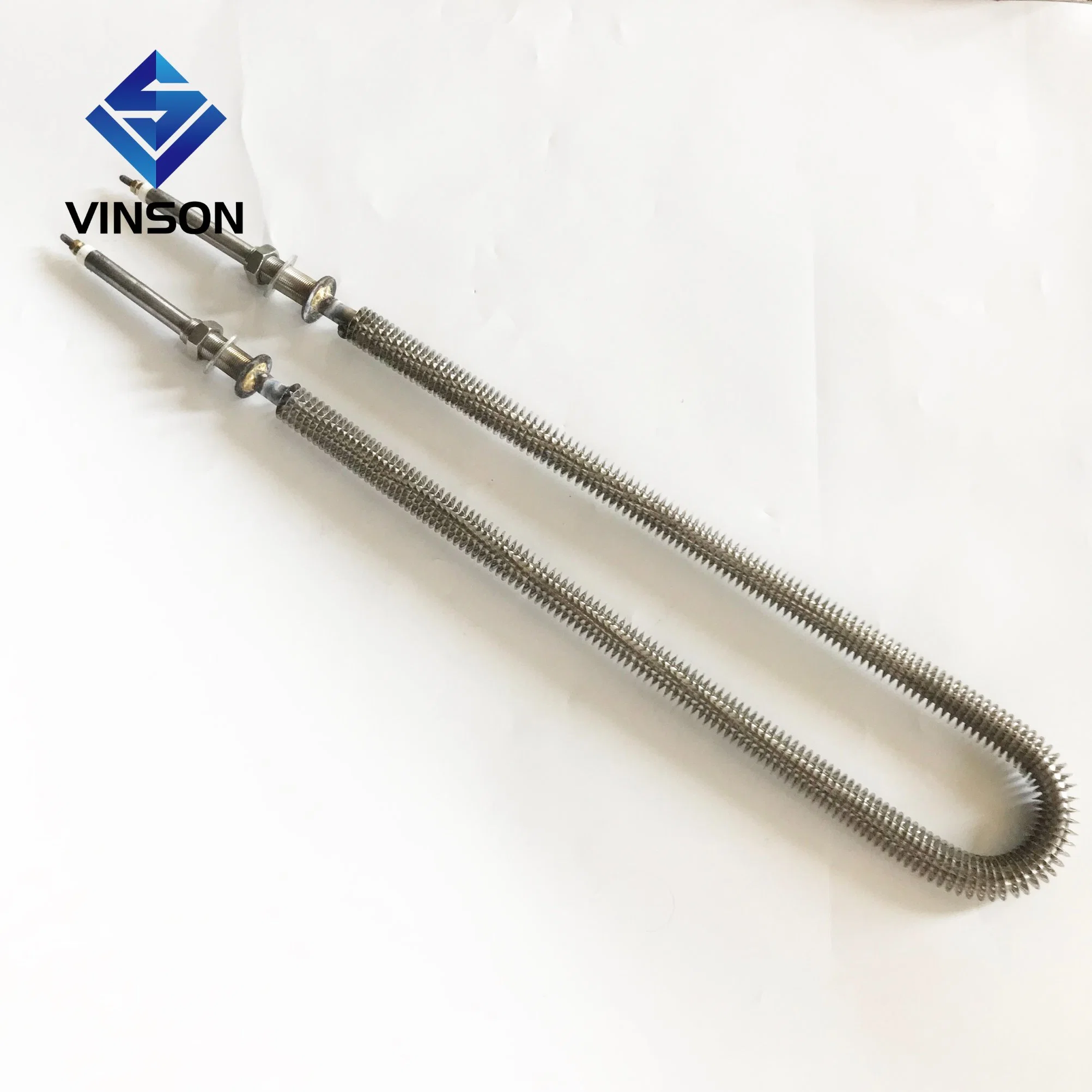 Tubo de calentamiento de aire comprimido con aletas de Vinson para curado por sublimación de tintura Calentador Horno Calentador eléctrico de aluminio