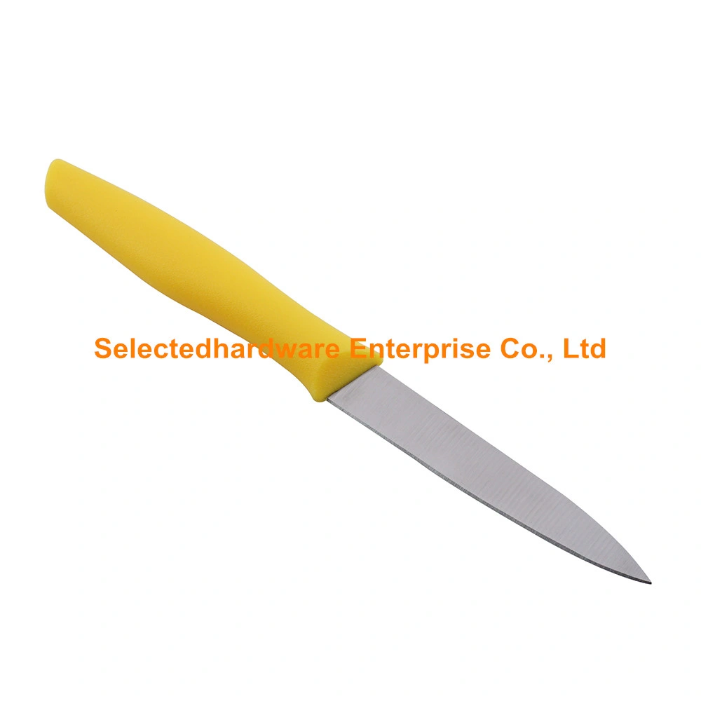 Yellow PP Handle 4 Inch Utility Knife Multifunctional Kitchen Knife