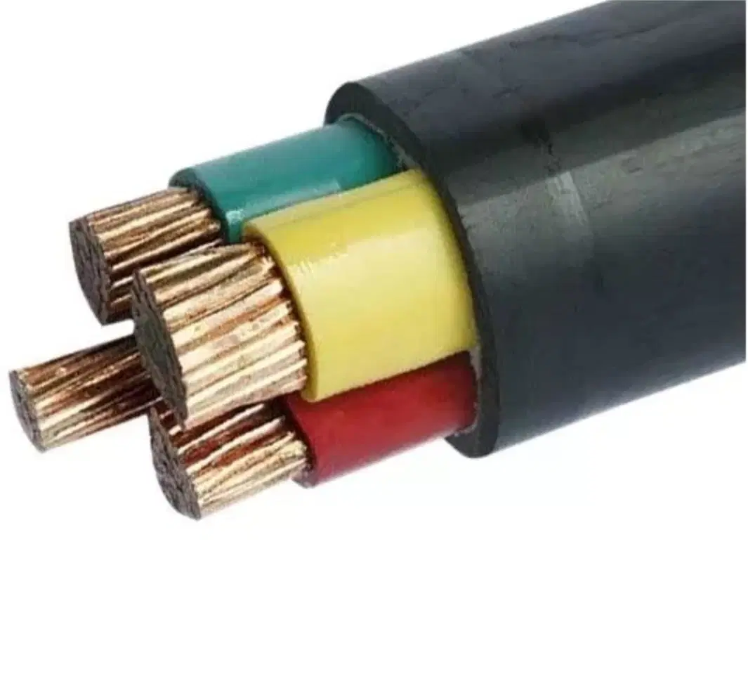 U-1000V Copper Conductor PVC Insulated Cables / PVC Sheath Four Cores PVC Power Cable