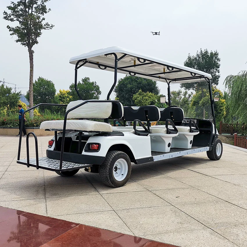 Hot Sale 8 plazas Golf Cart Electric Golf Car con Faros totalmente equipados