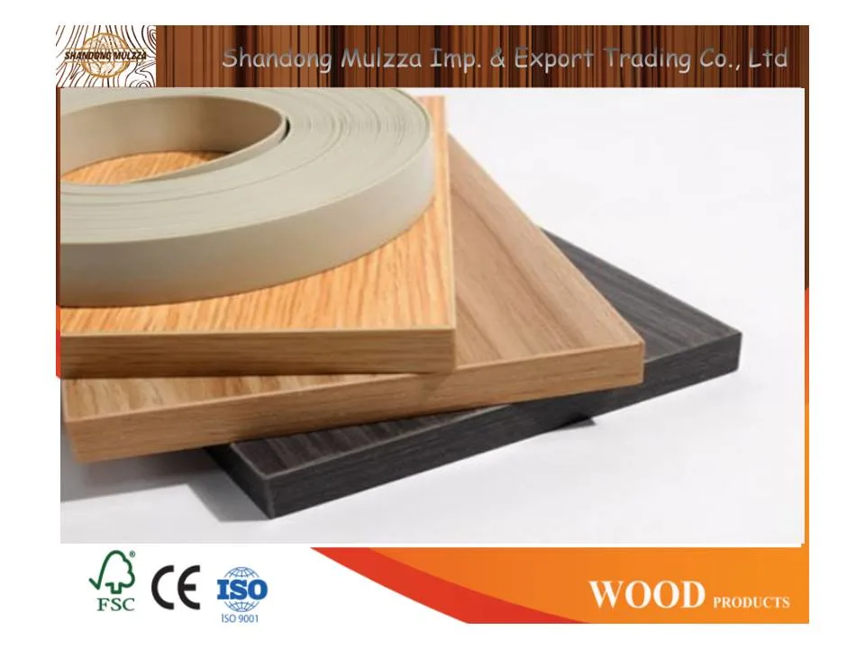 1*22mm Customized ABS/PVC/Melamine Edge Banding for Furniture/Boards