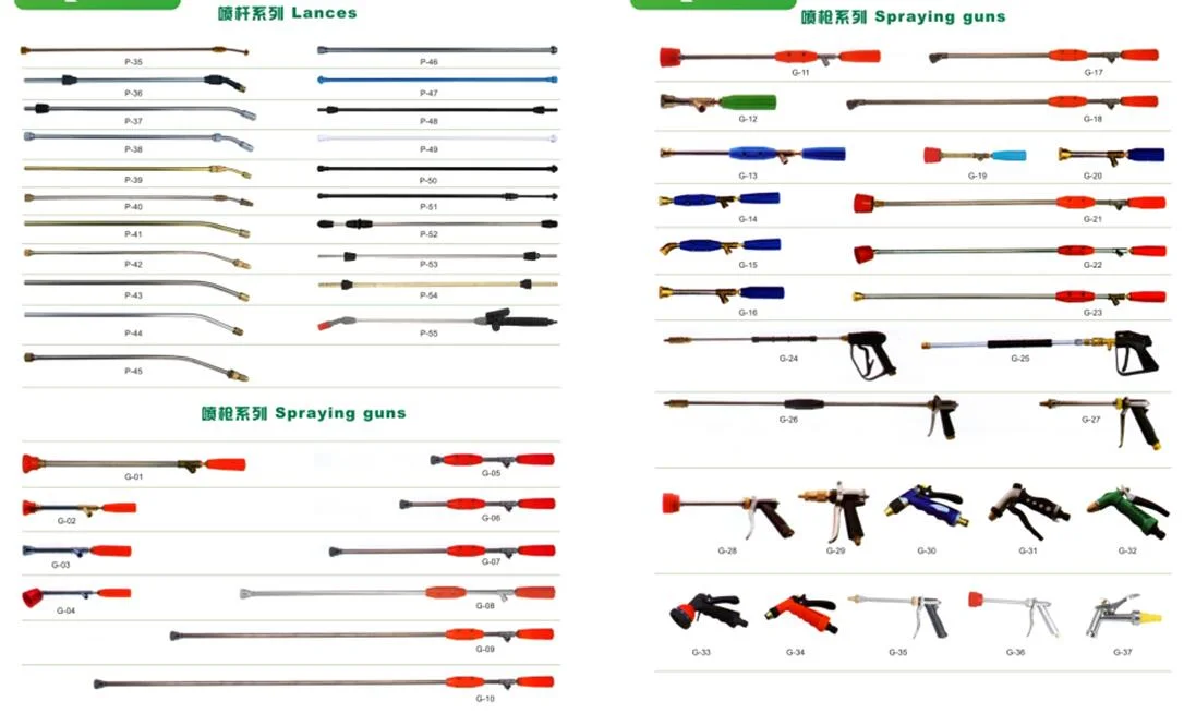 A lança de pulverização da lança de Aço Inoxidável/// a Lança de Pulverização da Lança de metal/ pistolas de spray de acessórios de partes separadas