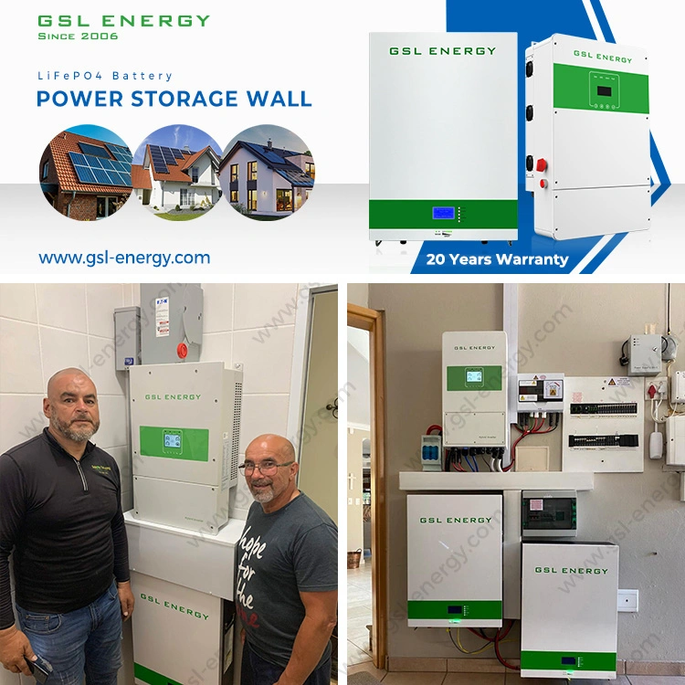 Gsl Energy off Grid Energy Storage Powerwall 48V 5kwh 10kwh 100ah 200ah Home Solar System LiFePO4 Battery