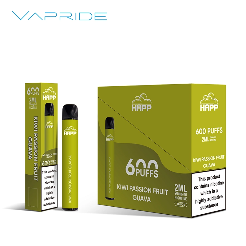 Smoking Device Vaper Vaporizer Electronic Cigarette Disposable/Chargeable Vape 600 Puff