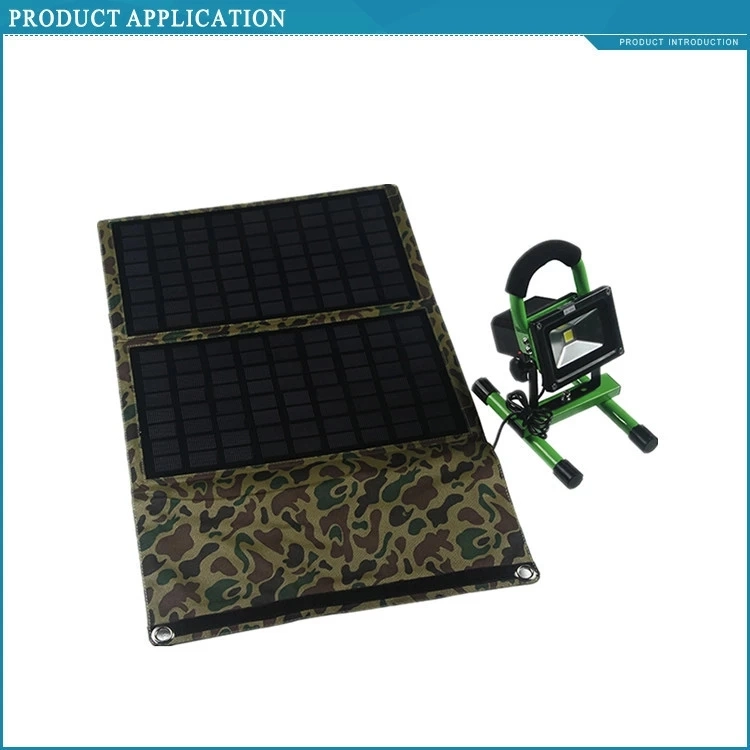 20W Foldable Solar Panel DC Portable Mobile Phone Car Battery Folding Solar Charger Best Quality