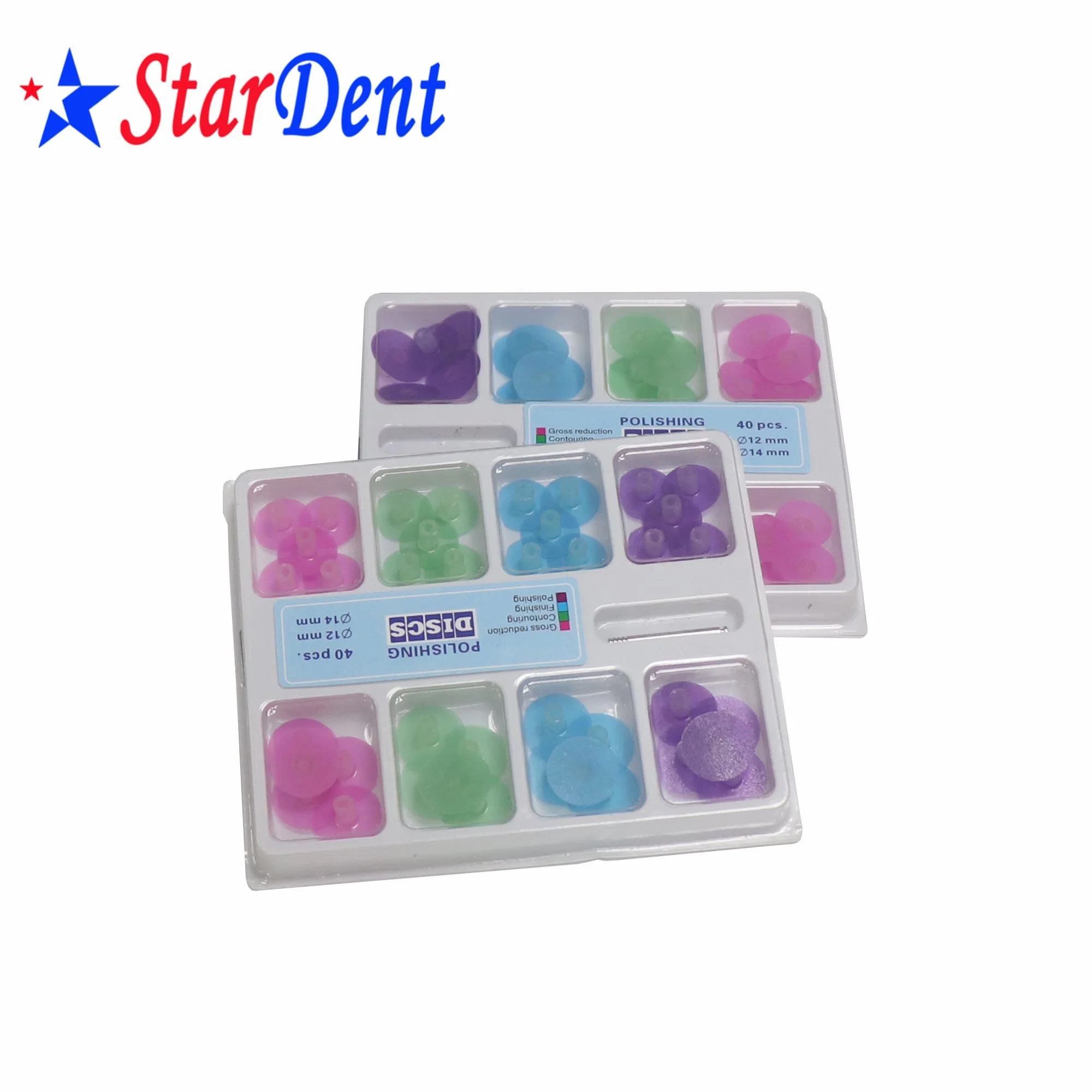 Diamond Polishing Disc Colorful Dental Polishing Material 40 PCS/Box