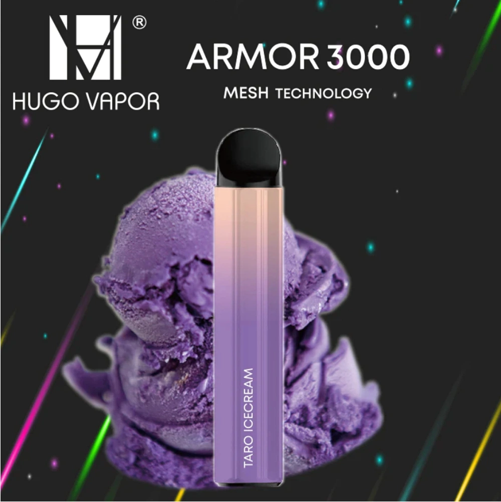 Heiße Verkäufe E Zigarette Hugo Vapor Armor 3000 Puffs ecig Vaporizer Mesh Coil Nikotin 5% Smoking Vape Pen Einweg-Vapes