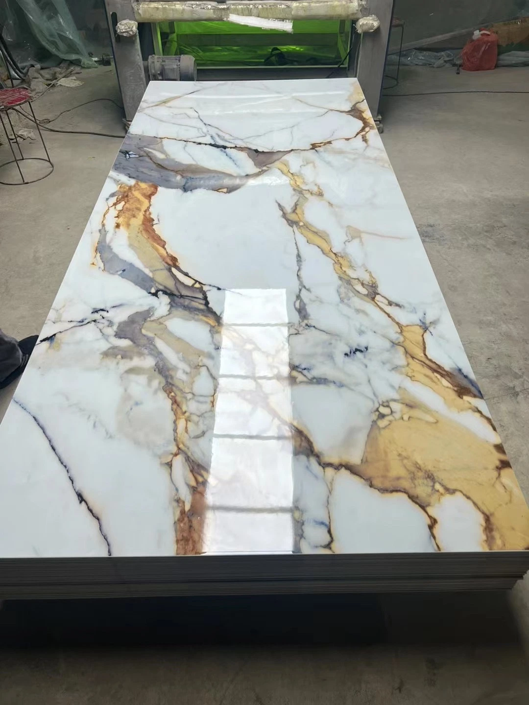Hot Sell High Gloss UV PVC Marble Sheet for Interior Wall Decoration