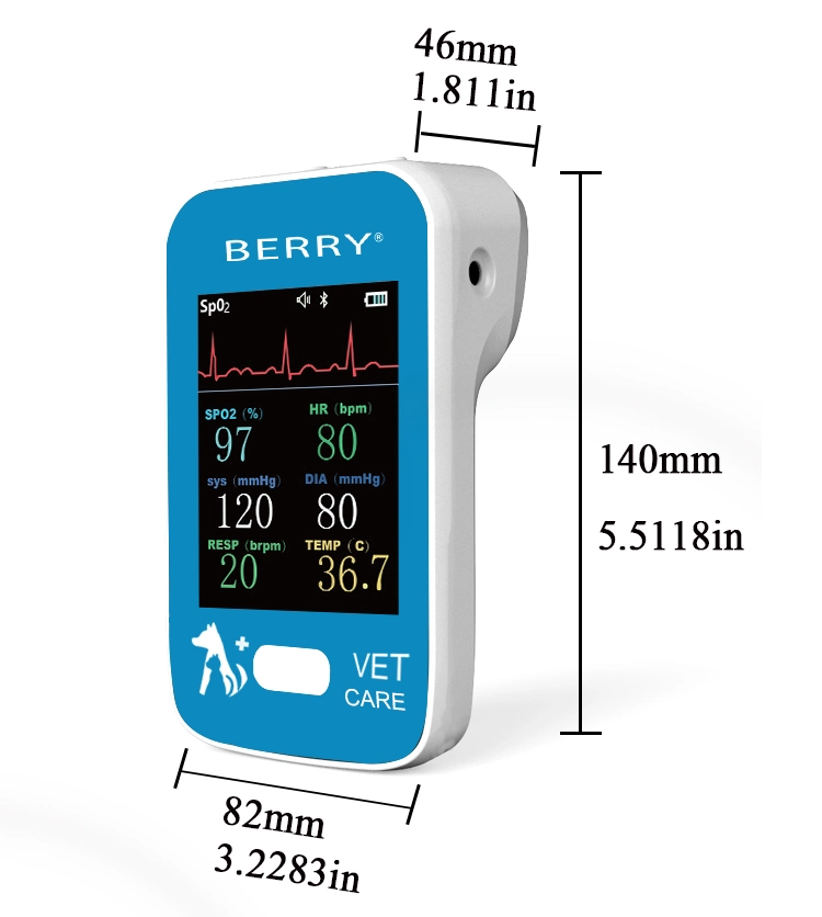 This Product Can LCD Display Blood Pressure Meter Monitor Veterinary, with Pulse Oximeters Veterinary Animals Monitor Price