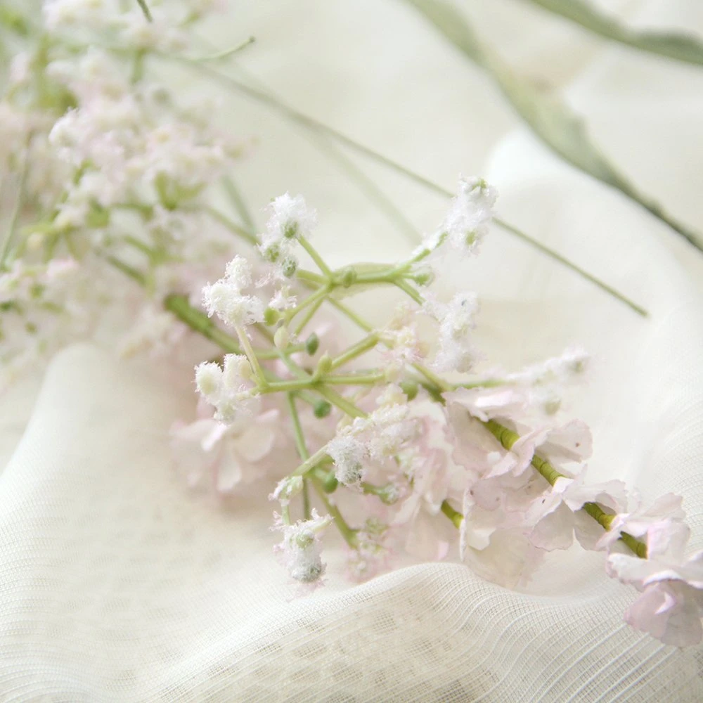 Decoración de primavera y verano de la serie romántica de acero de lavanda barata Flores artificiales de la planta