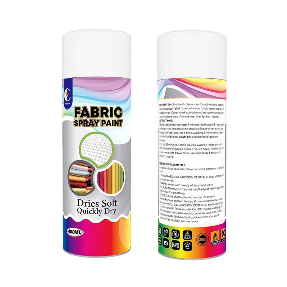 Cores Customzied roupas de tecido de vinil Tinta Spray bricolage