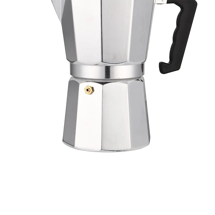 6 Cup Aluminum Stovetop Espresso Maker, Moka Pot for Italian Espresso Coffee, Camping Coffee Maker Silver Color