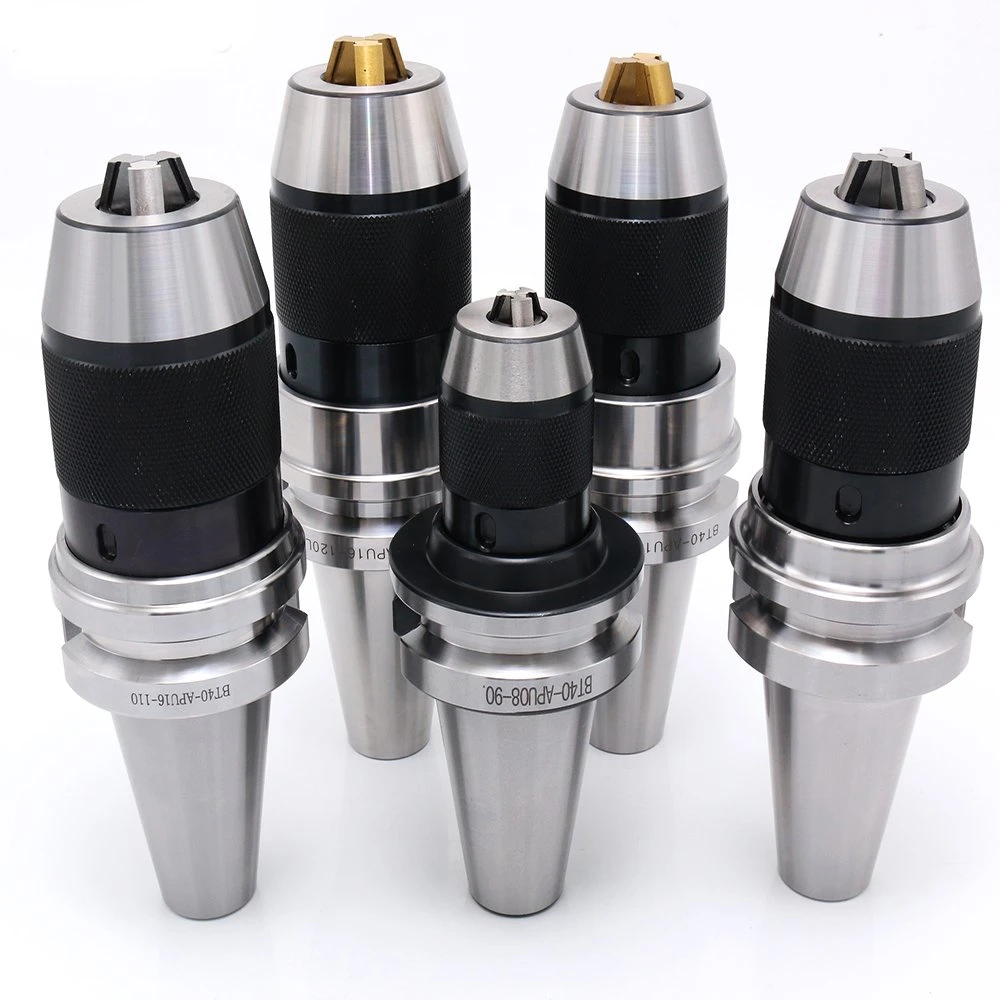 Drill Chuck Keyless Chuck Lathe Machine Accessories Bt40 Apu13 Apu16 Keyless Drill Chuck Adapter