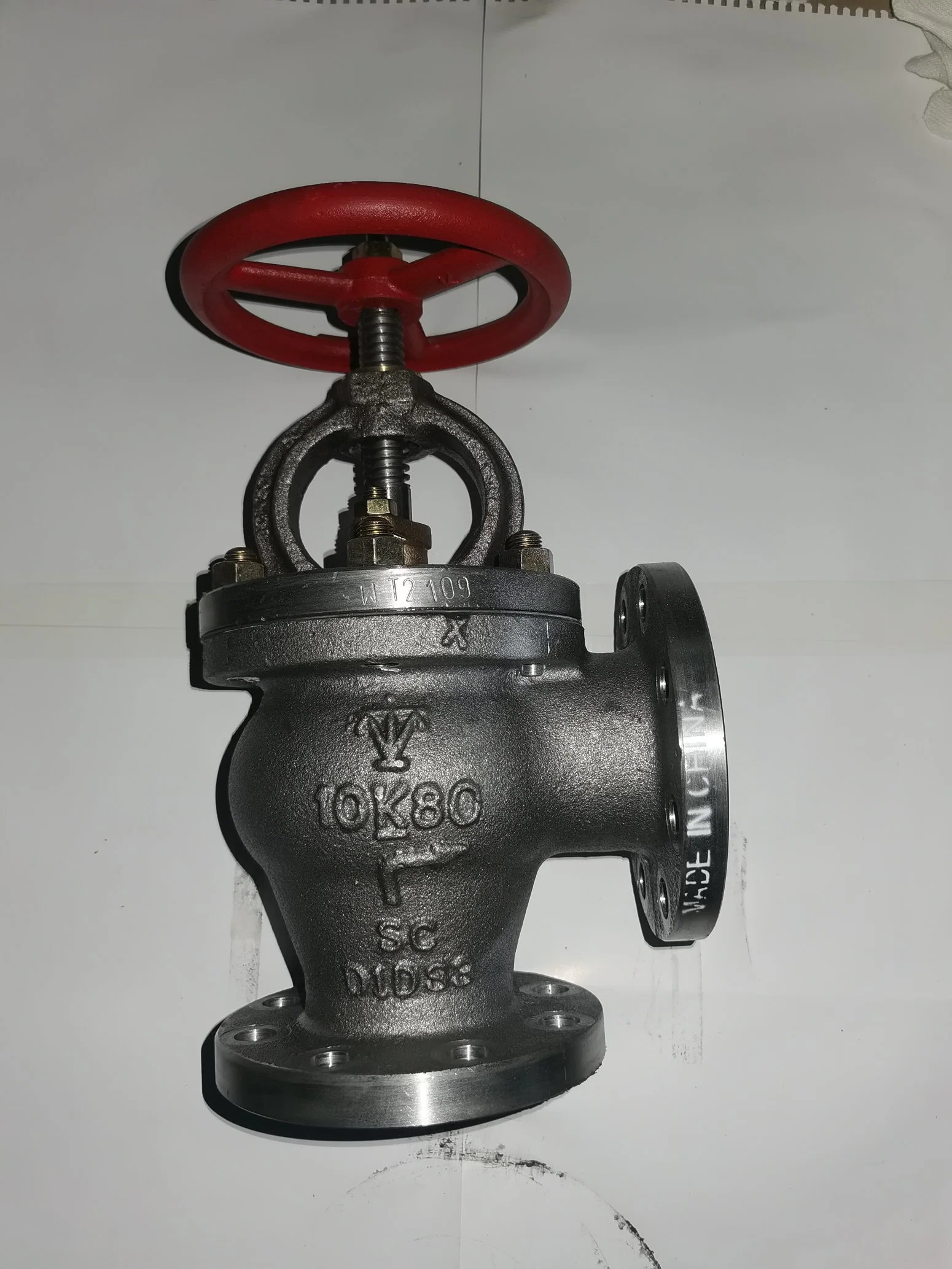 Angle Check Valve JIS F7354 Cast Iron Marine Valve 5K with High quality/High cost performance 