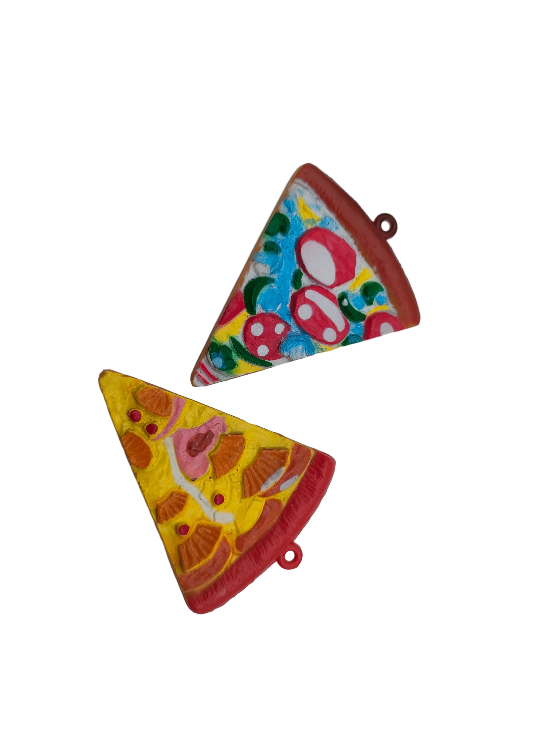 PVC Pizza Thin Pancake Keychain Accessory Education Figure Toys