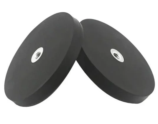 Round Base Mount Magnet Rubber Coating NdFeB Magnets