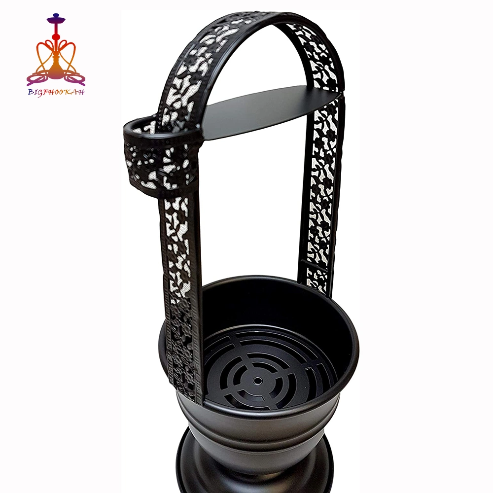 Cesta de carbón de recipiente de carbón de Shisha negro para accesorios de carbón de Shisha Para Shishas