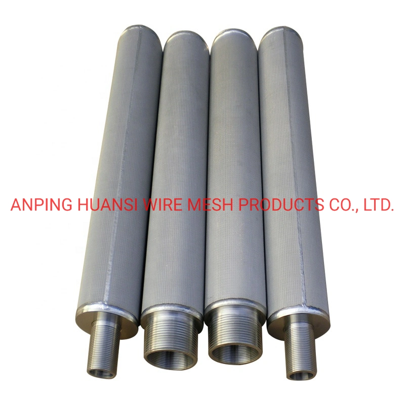 Stainless Steel Sintered Mesh Filter Cartridge for Hydraulic Oil Filtration