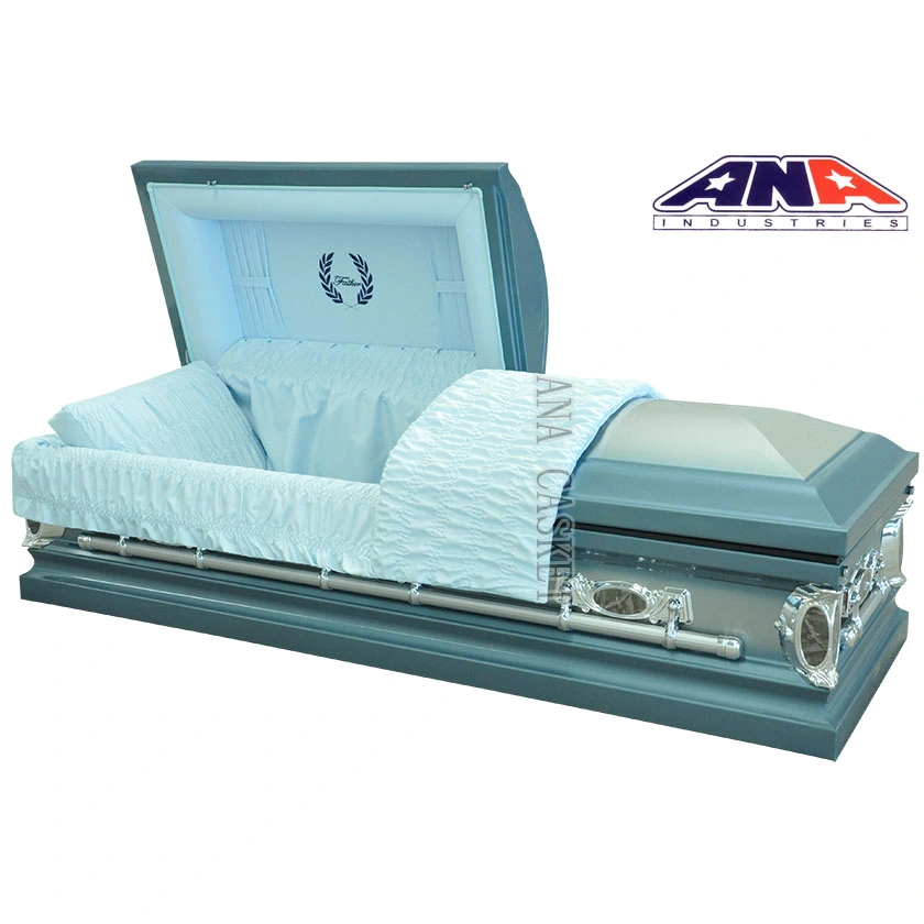 Ana Wholesale/Supplier Factory Directly Price Funeral Supplies 20 Ga Steel Metal Casket