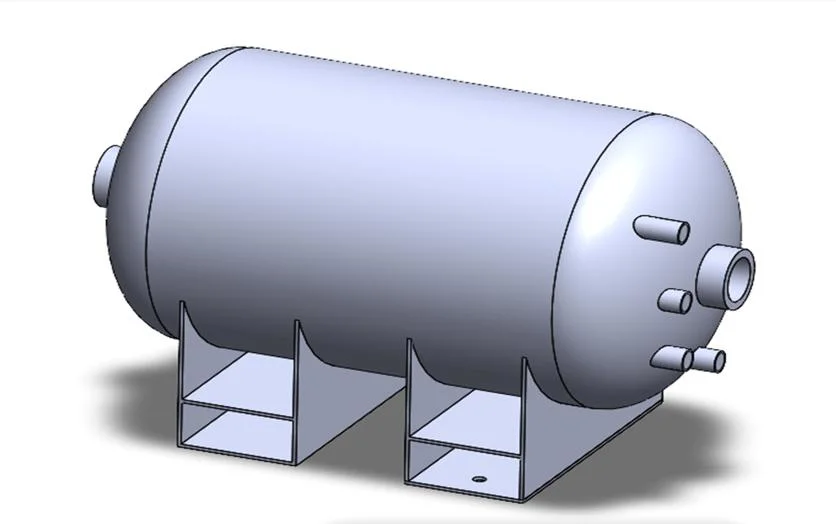 Hydrogen Gas Tank Pressure Vessel Hro Cylinder Pressure Tank Stainless Steel Tank of Power Supply