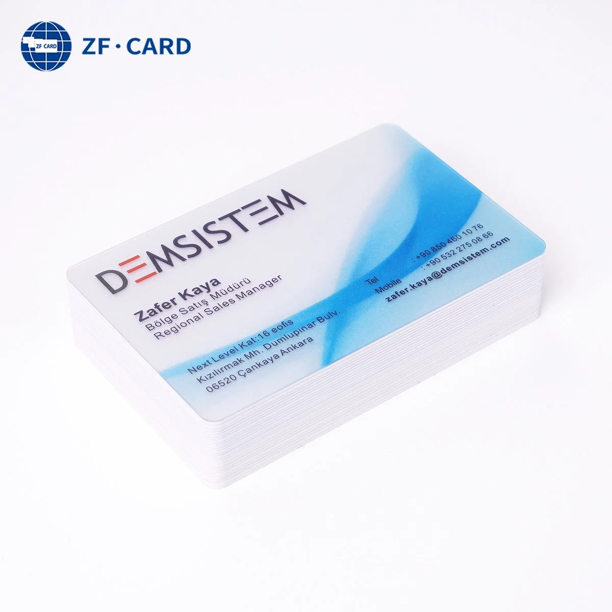 Plastic Card RFID Card 13.56MHz MIFARE (R) Classic 1K Smart Card White PVC Card for Business