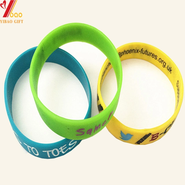 High quality/High cost performance Promontional Customized Logo Rubber Hand Band/ Silicone Bracelet