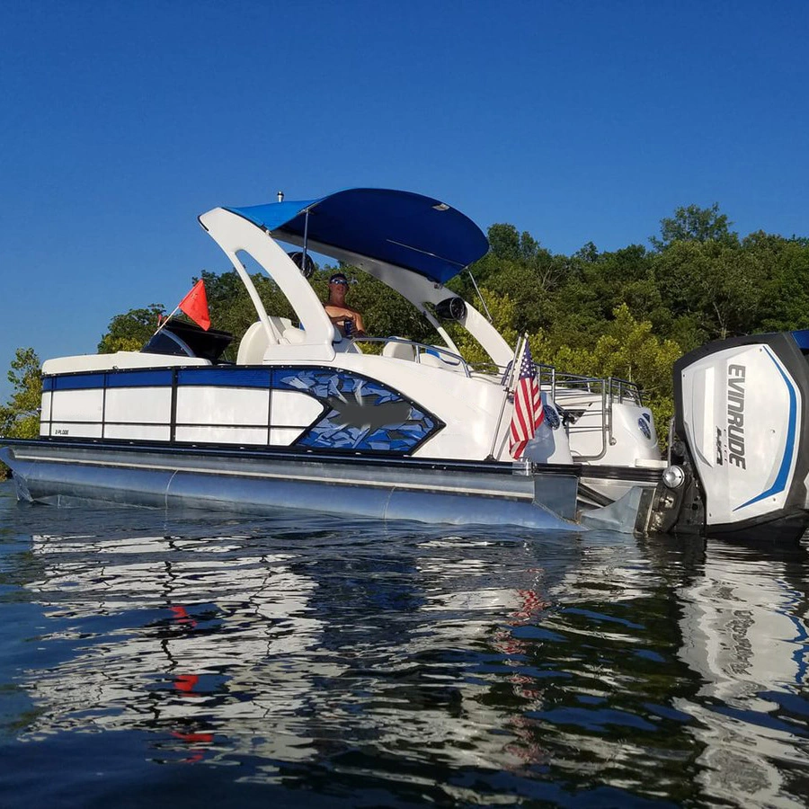 Mmelancho Lightweight Pontoon Boats Passenger Ship Water Bus