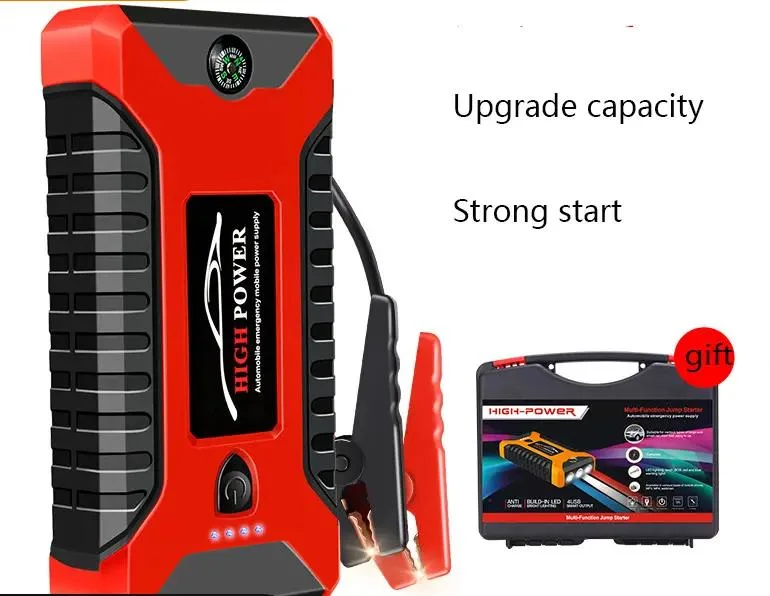 12V Car Jump Starter Multi-Function Emergency Tool with Sos Lamp Car Battery Charger Jump Starter