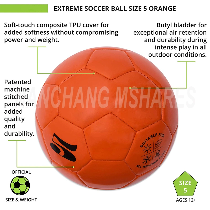 Bolas de futebol de treino de artificial Leather Sporting - produção de fábrica