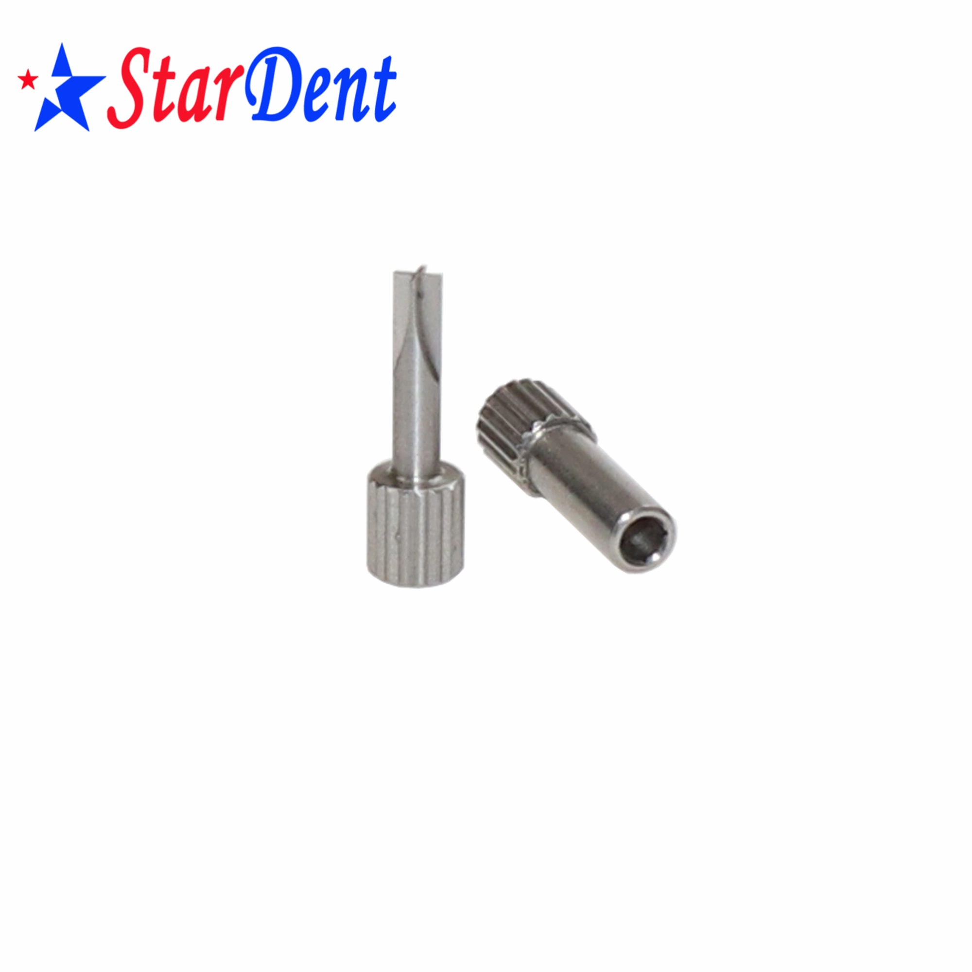 Dental Stainless Steel Screw Post Tools Post Key Hollow Key Cross Key for Conical Screw Post