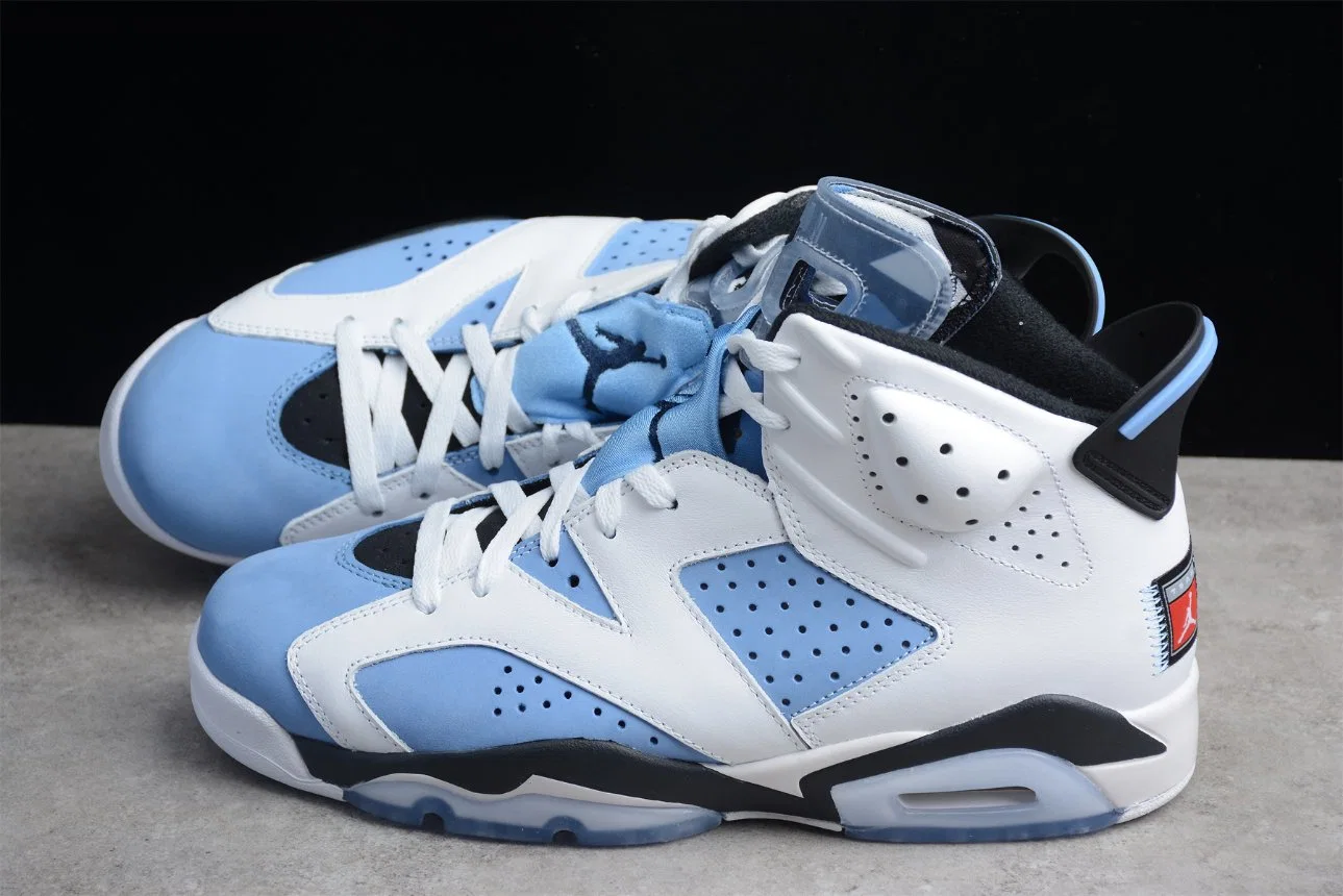 Nike Air Jordan 6 AJ6 Unc homens Sapatas de basquetebol da Piscina