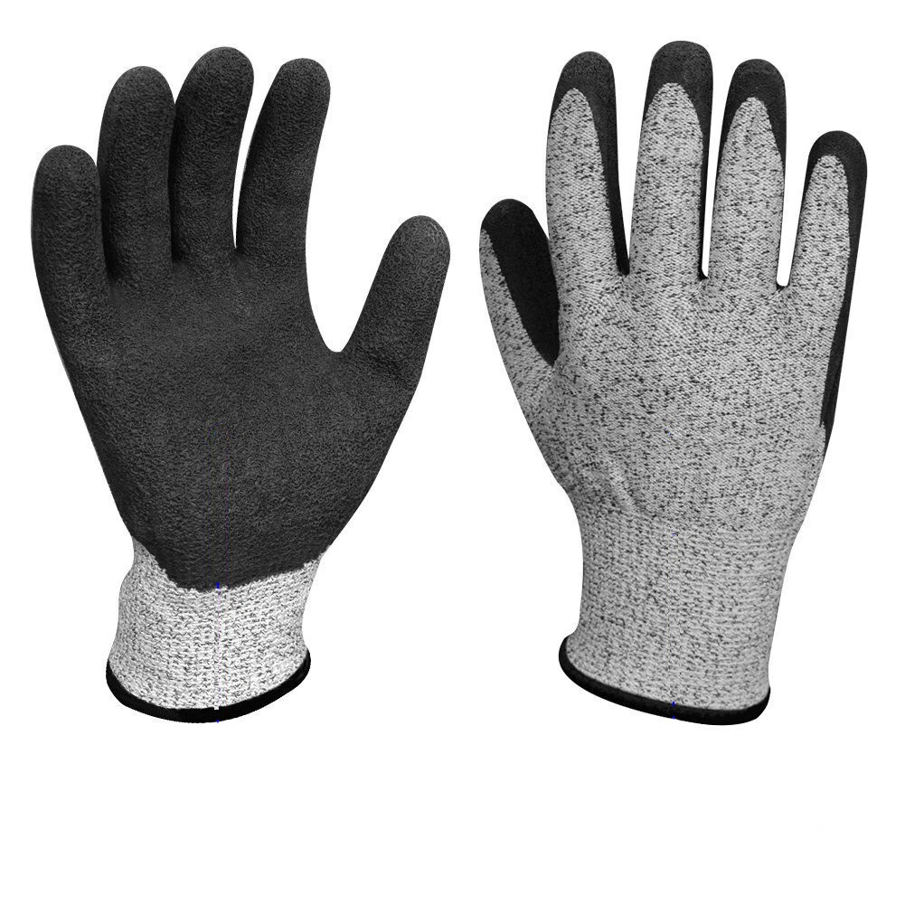 Guantes de trabajo Multi-Protection, guantes resistentes a cortes, guantes de seguridad Gris Anti-Cut Grip y resistencia a cortes Bl12843