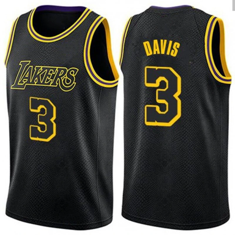 Basketball Player Davis Lakers #3 Edition Jerseys for Men