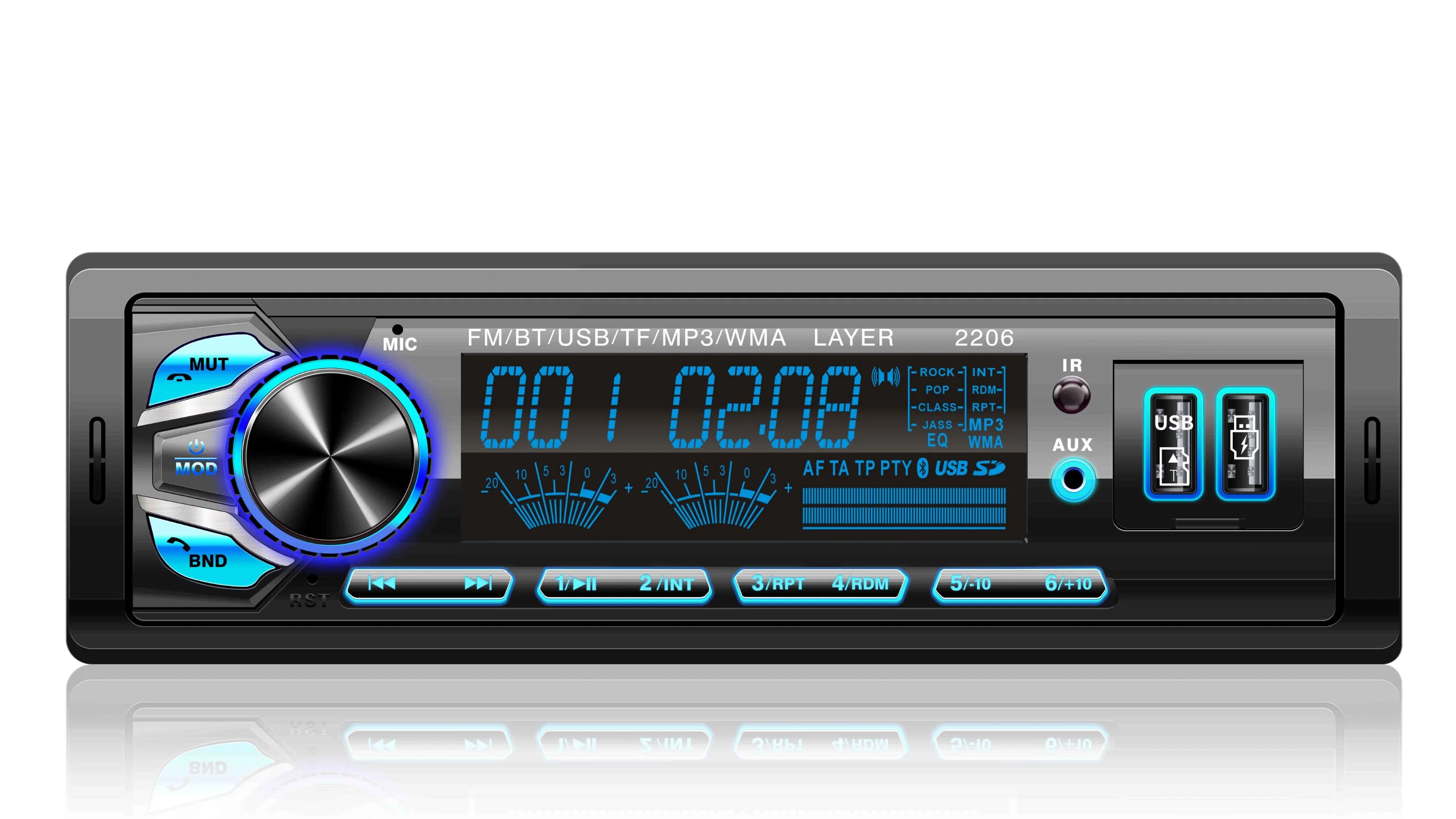 Universal-Festpanel Auto-Radio-Audio-MP3-Player