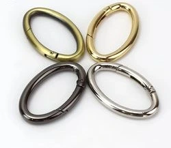 Alloy Oval Spring Ring Hardware Accessory for Luggage