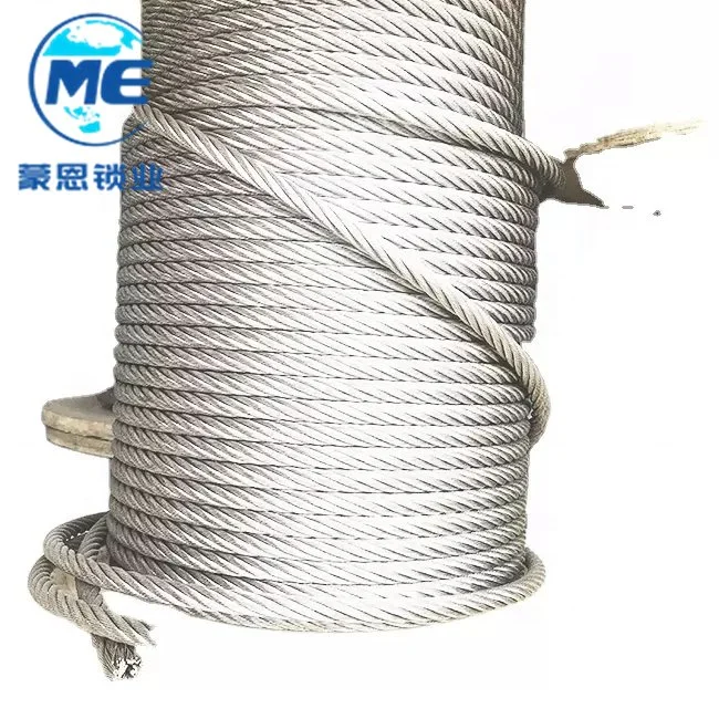 7X7 7X19 SS316 304 Wire Rope Stainless Steel Cable 4mm